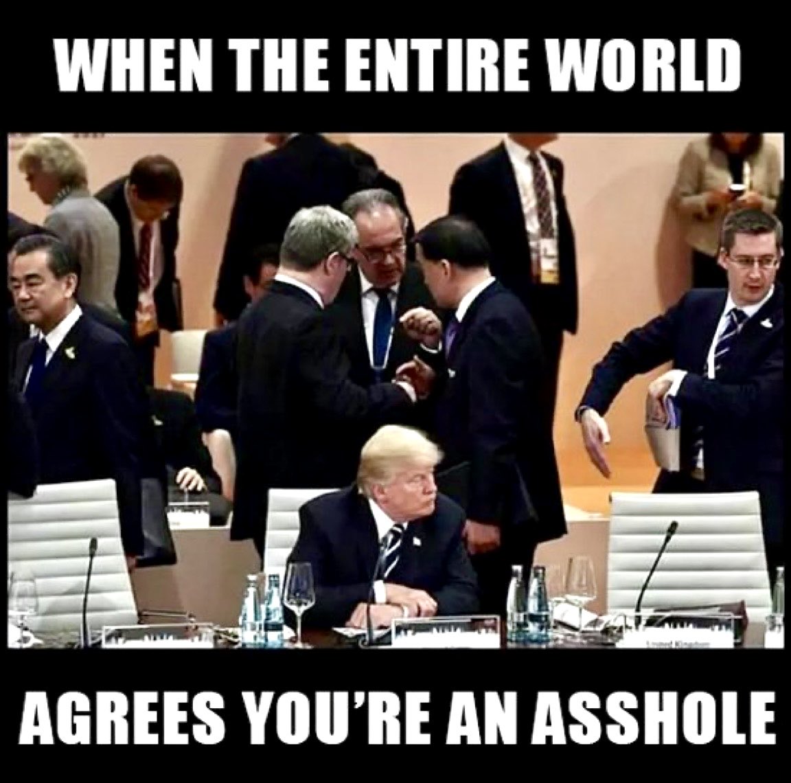 Donnie DumbfuKKK He has the best diplomacy
