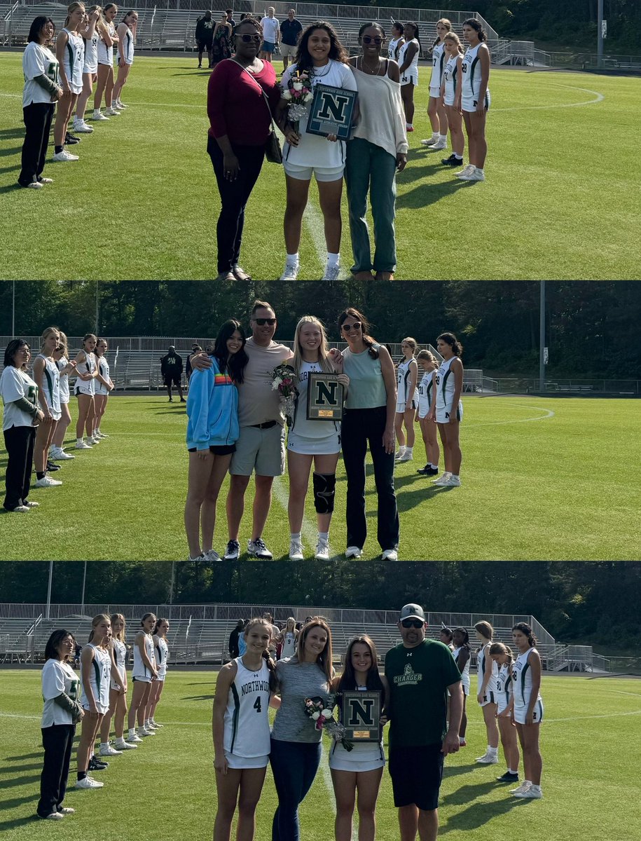 Congratulations to our girls lacrosse seniors! @NHSChargers #AllN