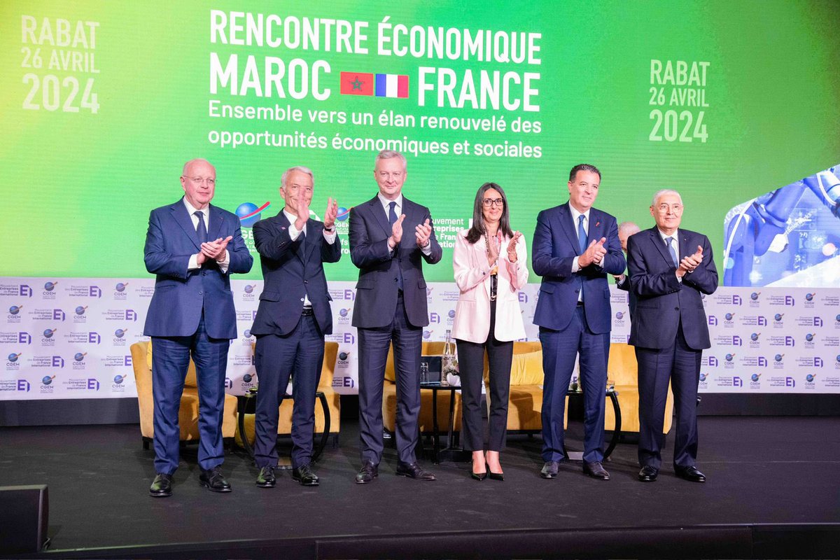 Clôture de la rencontre économique Maroc 🇲🇦 - France 🇫🇷 après des conversations et panels passionnants sur l’énergie, les talents et le digital, la souveraineté sanitaire et l’agroalimentaire.