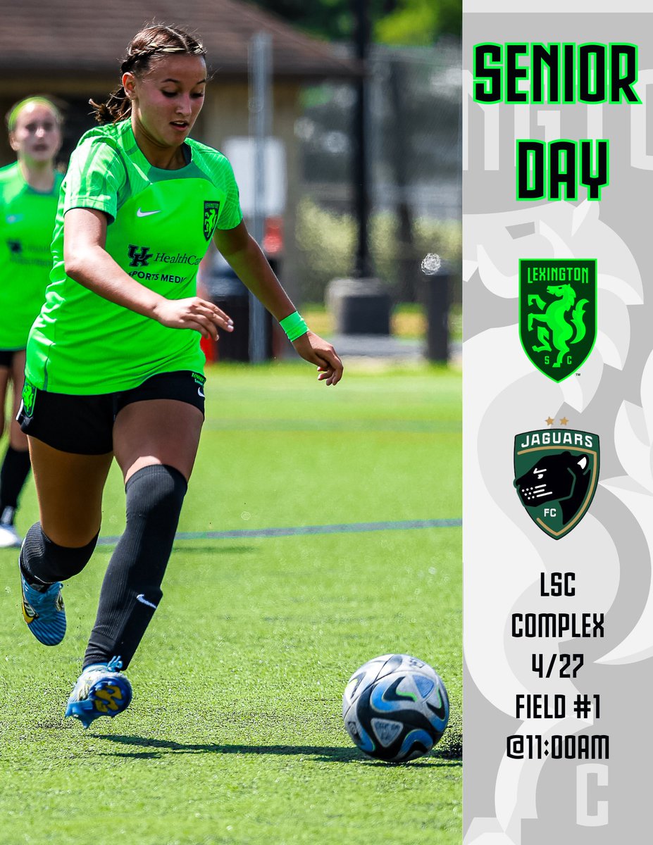 <a href="/LSCyouth/">Lexington Sporting Youth</a> hosts <a href="/MichiganJaguars/">Michigan Jaguars FC</a> tomorrow.  We will also be celebrating our Seniors!  Looking forward to a great day.  

<a href="/GAcademyLeague/">Girls Academy</a> 
#LEXGO