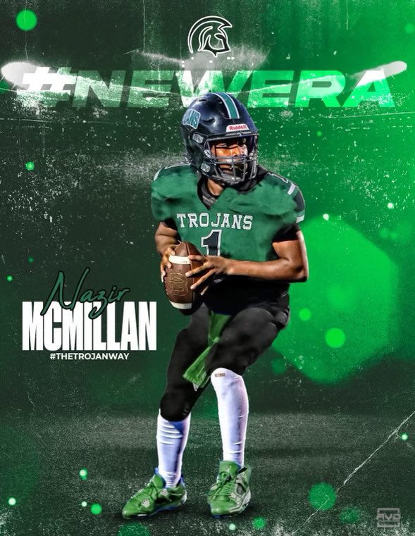 @mcmillan_z QB Coaches come check out the general of the offense this spring. Huge arm, with great velocity and placement on his throws. Uncanny ability to move defenders with his eyes and make uncomfortable throws look easy!! Looking for big things from him this year 💪🏾🏈