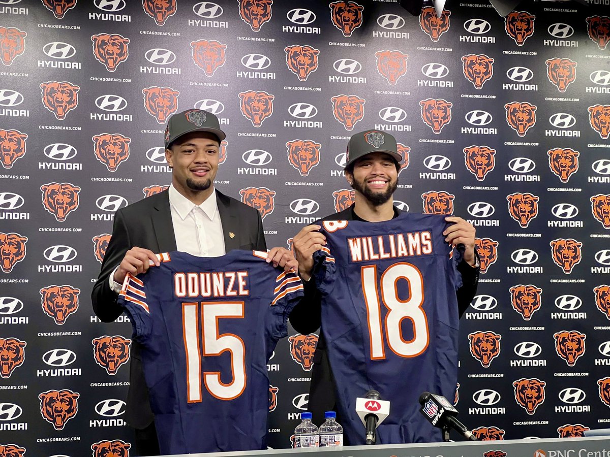 Bears have Caleb Williams and Rome Odunze in the building—