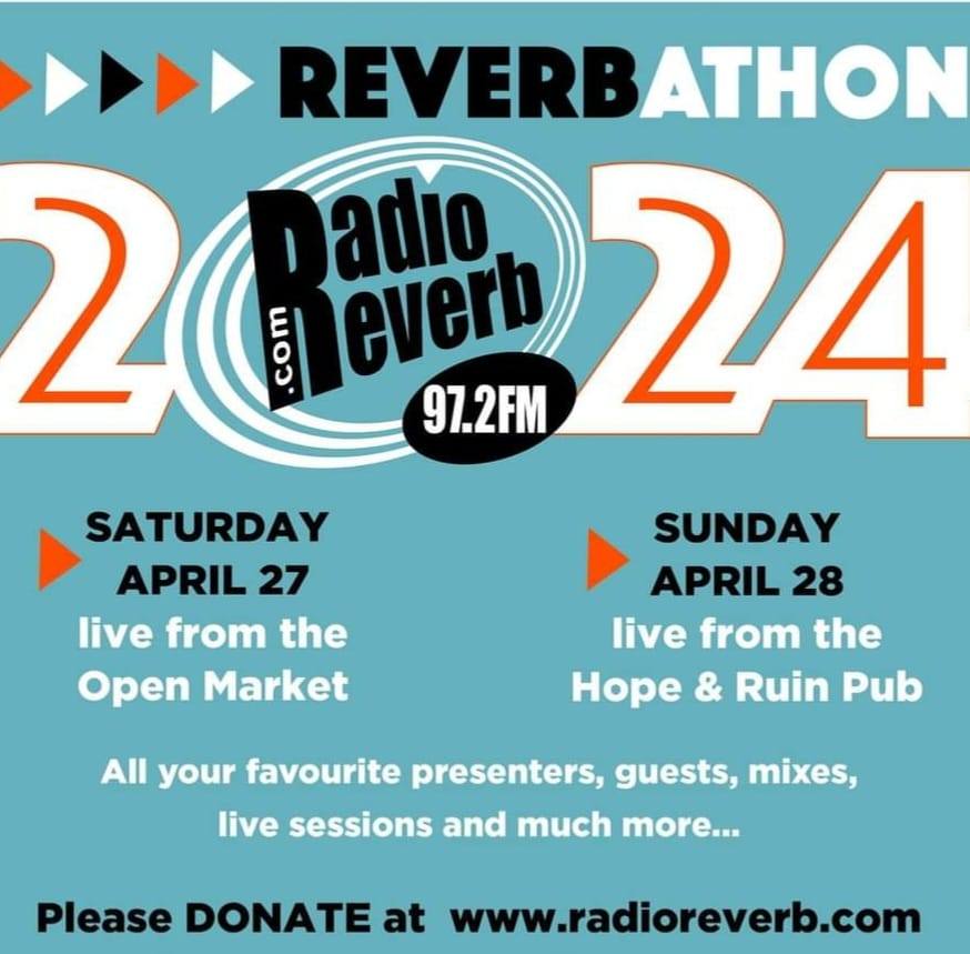 It's #Reverbathon weekend at @radioreverb. The Albion Roar, live at 5pm on Sat, would like to thank our sponsors @RidgeviewWineUK and @FlowersBrighton, as well as our main sponsor @oldshirts. Plus Al hosts 'Move On Up' on Sunday at 8pm. Please donate - paypal.com/donate?hosted_…