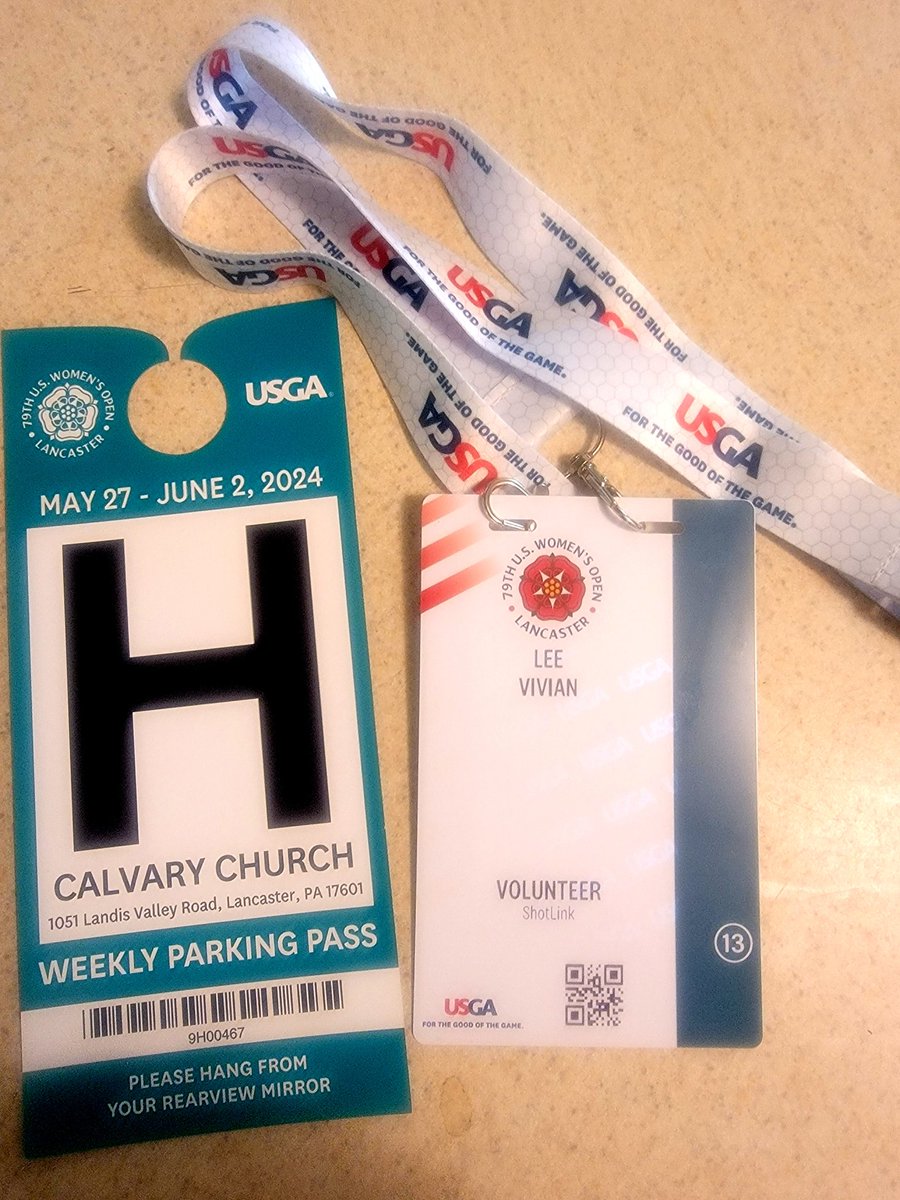 Got my @USGA credentials and parking pass for the @uswomensopen 

Waiting for rest of gear to be delivered.