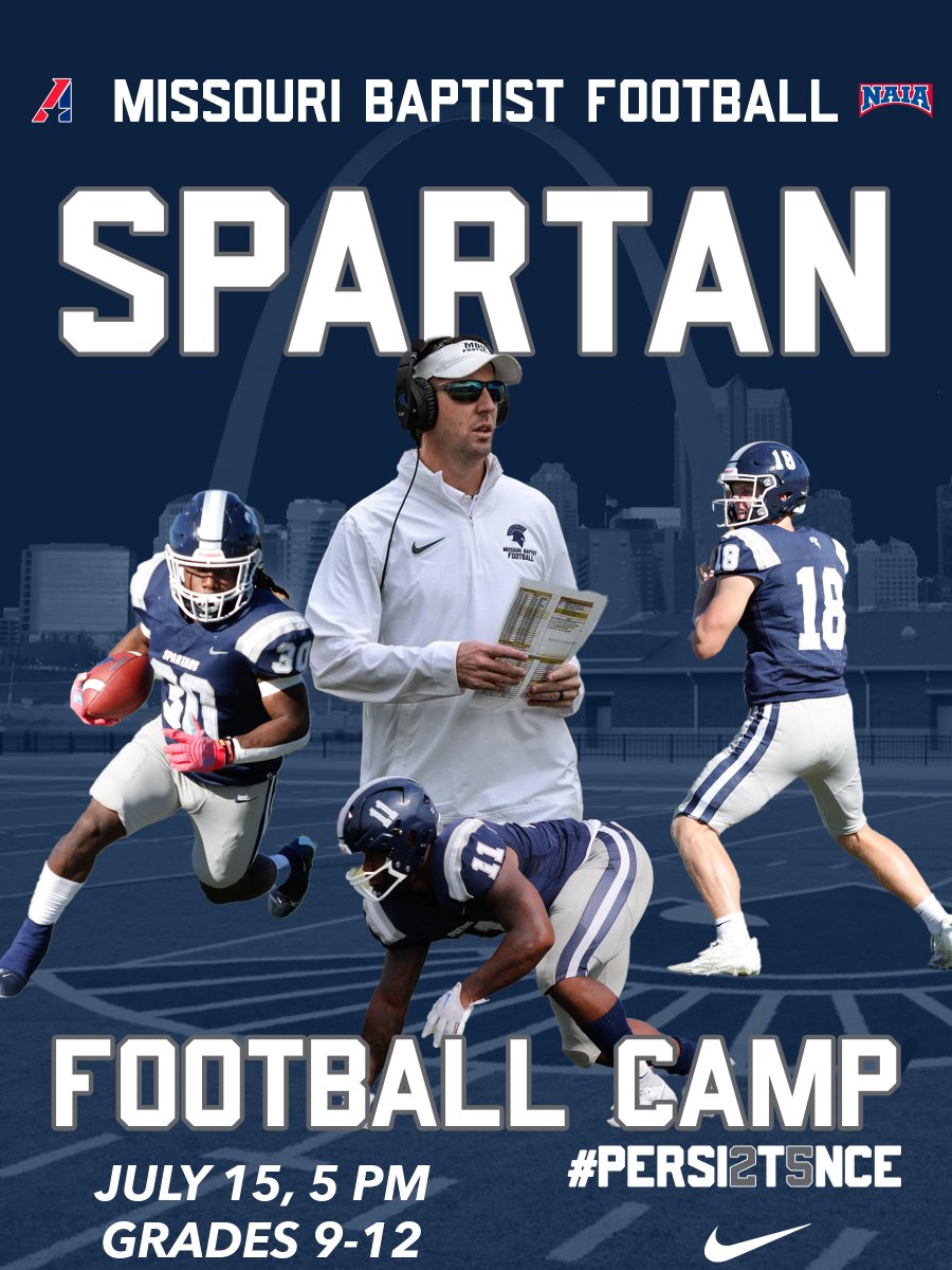 🚨🚨🏈 REGISTER today for our summer football camp. Open to anyone that is grades 9-12 as of the 2024-25 school year. We look forward to working with you at our #SummerCamp #football #Recruiting campscui.active.com/orgs/MissouriB…