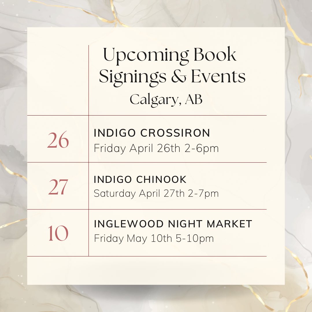 Double trouble this weekend! Catch me signing copies of Lipstick Stains and Coffee Cups at Indigo Crossiron + Indigo Chinook this weekend in Calgary ♥️ Here at Crossiron until 6pm today! 💋☕️

Poetry book about escaping an abusive relationship I was in.  #yyc #calgary #yycliving