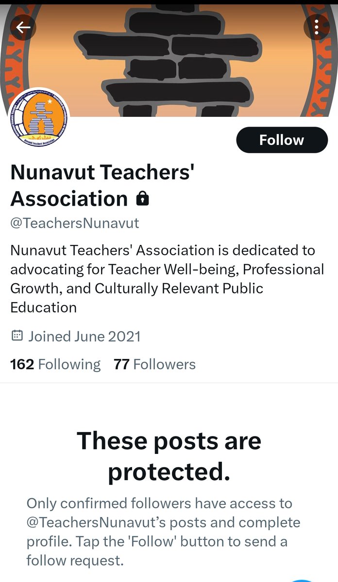 @TeachersNunavut, why are your posts protected?
#Nunavut #Quebec