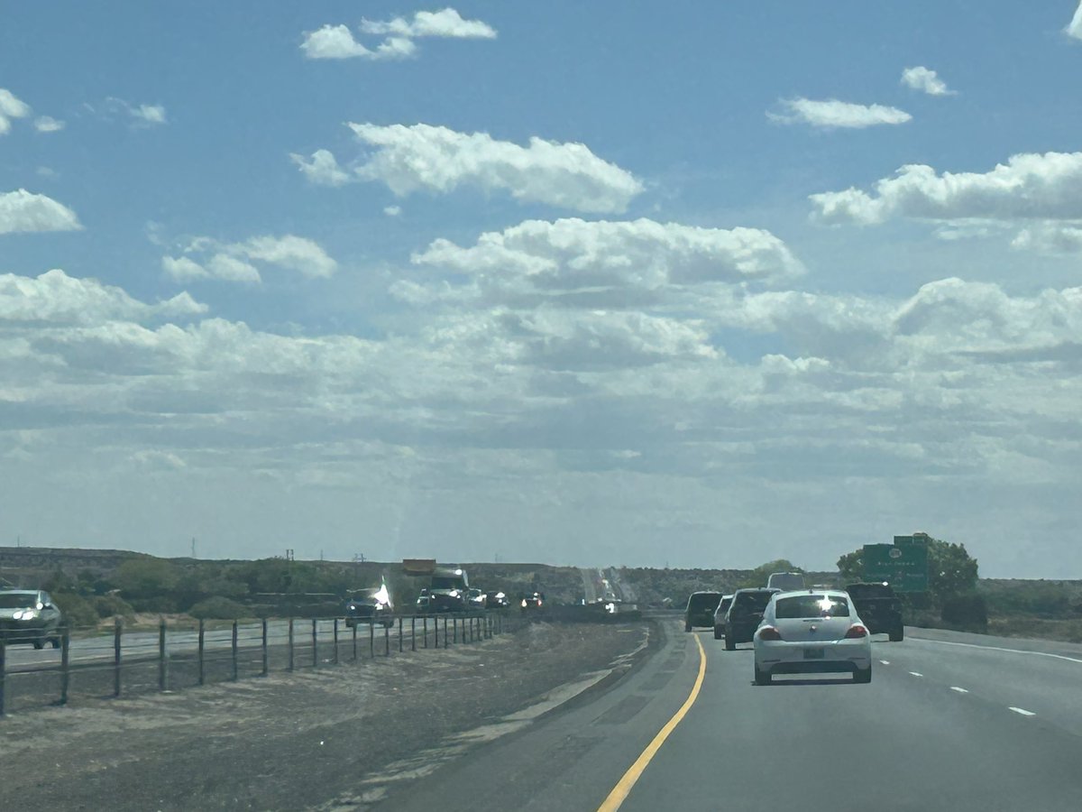 Whoever the New Mexico trooper is plowing the brain dead slow drivers out of the fast lane on I 25 is a hero!