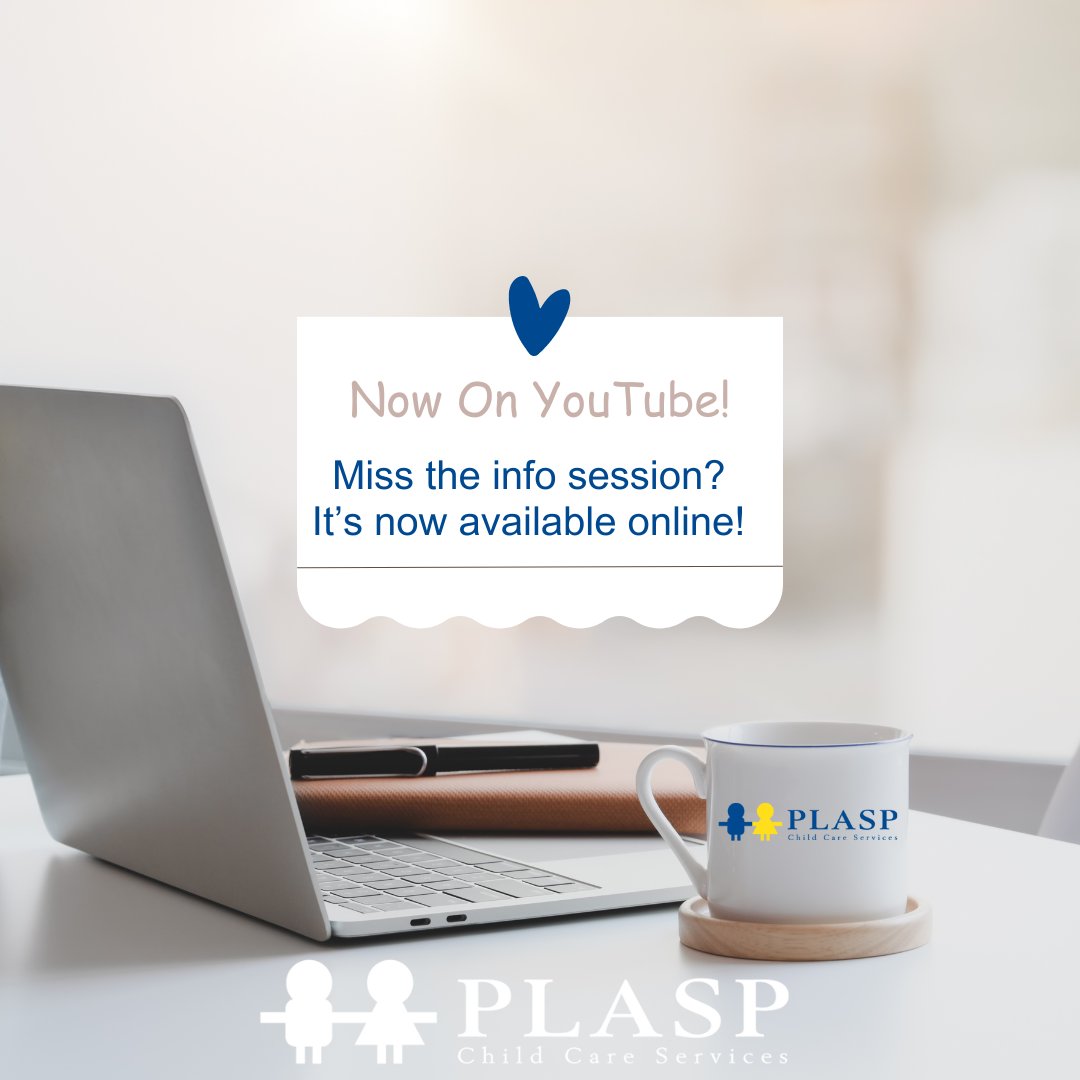 If you weren't able to join #PLASP for our Virtual Parent Information Session last night (April 25th), you can now watch it online here: youtu.be/-UTw8It9eV4. #childcare #childcareprovider