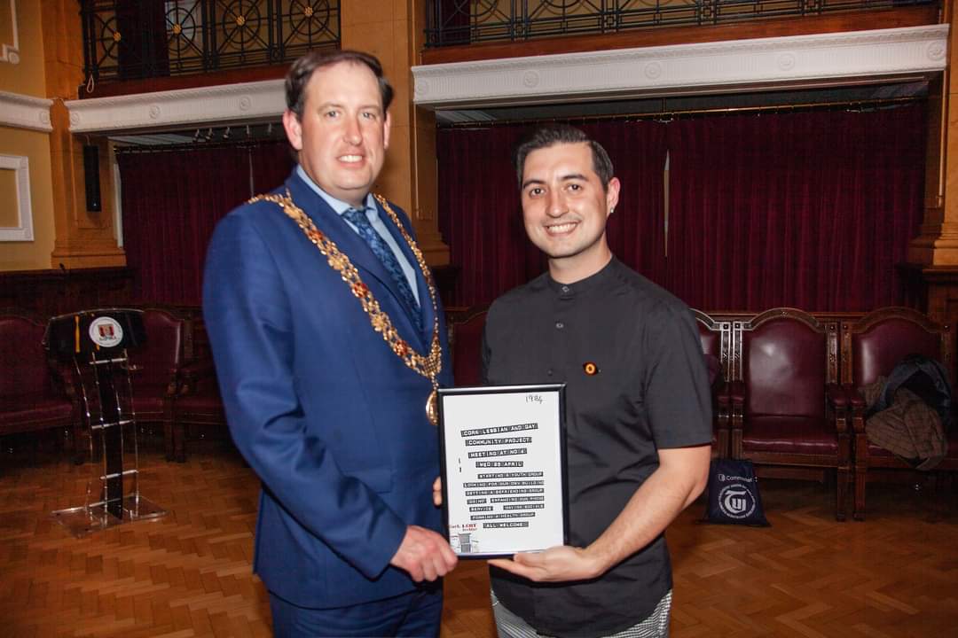 Thank you Lord Mayor of Cork, Cllr Kieran McCarthy for a fantastic reception in @corkcitycouncil Chambers on Weds evening to mark our 40th Anniversary. Thanks @ryanosulliivan for capturing the event beautifully. Annual Report/Needs Analysis: gayproject.ie/about/reports-… #GayProject