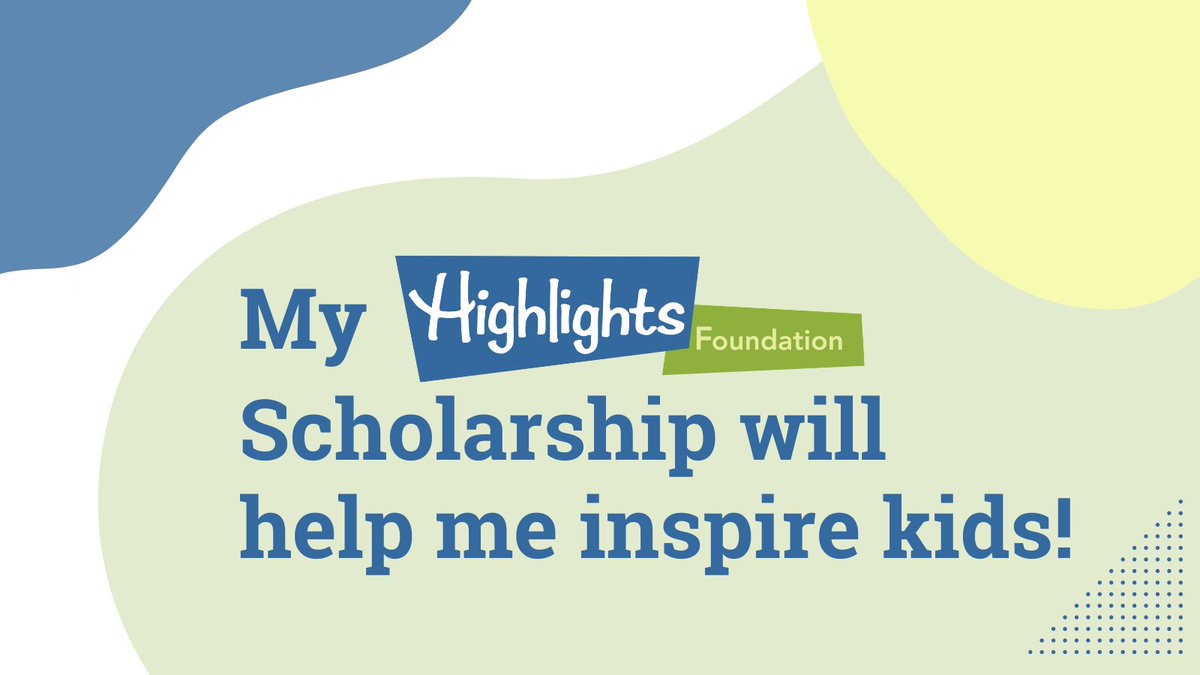 I can't express how wonderful the @HighlightsFound is and my appreciation for the way they support #kidlit creators. I'm grateful to be a recipient of an in-community retreat scholarship this summer. Looking forward to writing more fantastical stories! highlightsfoundation.org/2024/04/25/hig…