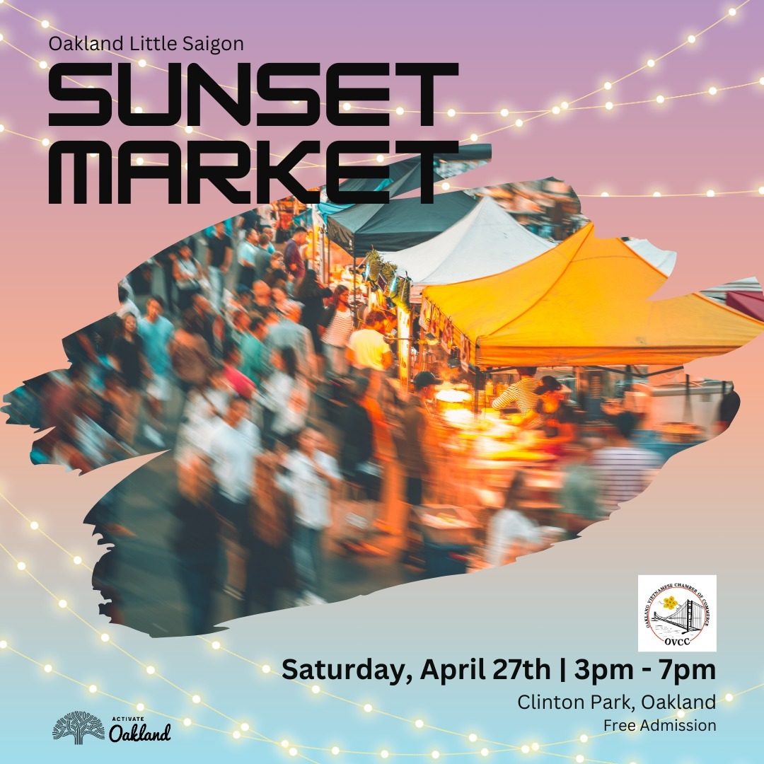 Head to Oakland's Little Saigon for the Sunset Market this Saturday! Enjoy local food, shops, and art while learning about the community. bit.ly/3JExctf Skip parking—ride Lines 1T, 62, or 96 to Clinton Park. Bus detours: bit.ly/4bdiULX bit.ly/44ahPSR