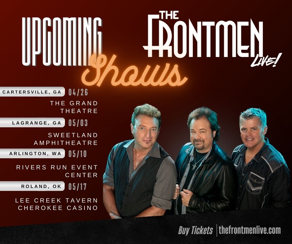 Don't miss our upcoming shows! You can find all shows and ticket links at frontmenlive.com #livemusic #upcomingshows #countrymusic #thefrontmen #BMGNashville #richiemcdonald #larrystewart #timrushlow