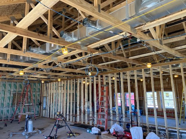 Progress is being made at the Animal Science expansion project! Windows are in and the interior framing is happening. Stay tuned for more updates!