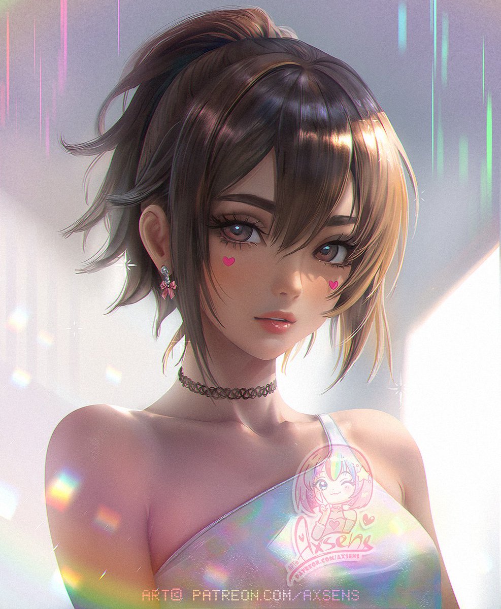 Slight smile
The render from my last 2.5D Portrait Tutorial I ⸜(｡˃ ᵕ ˂ )⸝♡

#tutorial #art #stylized