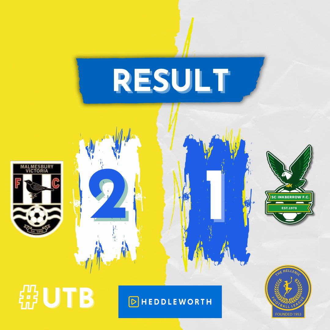 FULL TIME | 🟡🔵 We grew into the game and nearly did enough - However, all credit to Malmesbury who did enough to get over the line Congratulations to @MalmsVicsMedia who have been welcoming to the Berrow fans and good luck to them next season👏 👏 #UpTheBerrow 🦅