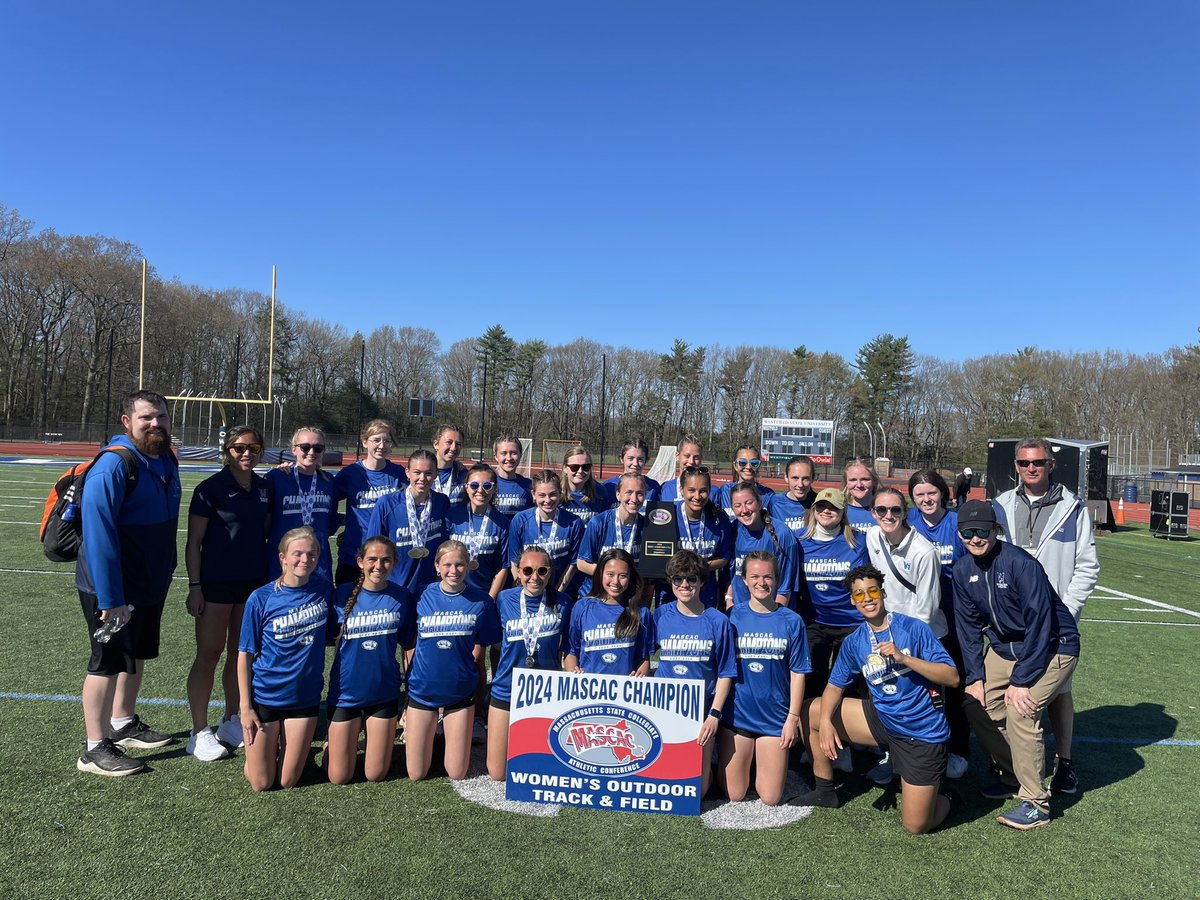 .@westfieldowls completes the 2023-24 season trifecta of winning the #MASCAC title in women’s cross country, indoor and now outdoor track and field after winning the championship today! #d3tf #MASCACpride