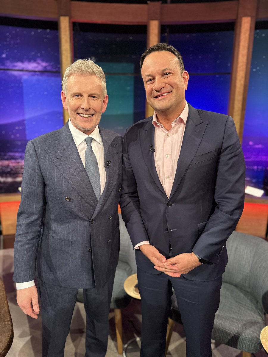 Thanks to Leo Varadkar for joining us in studio tonight #latelate