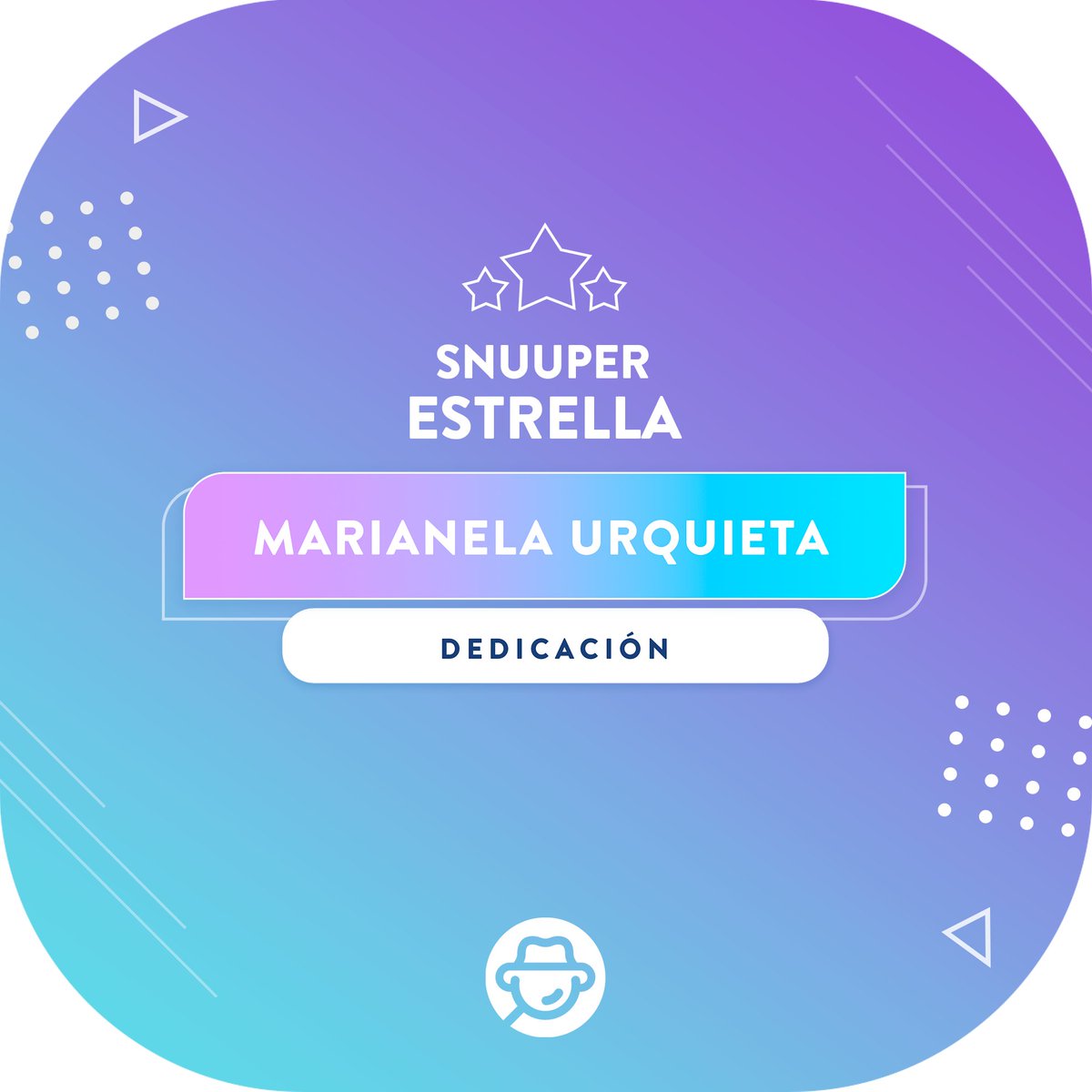 ¡Felicidades a la Snuuper Estrella, Marianela! 🎉

Queremos destacar tu gran dedicación y compromiso, además de agradecer que de que seas parte nuestra comunidad.✨ Hemos cargado tu recompensa, esperamos que la disfrutes al máximo.🙌 

#Snuuper #YoSoySnuuper #SnuuperEstrella