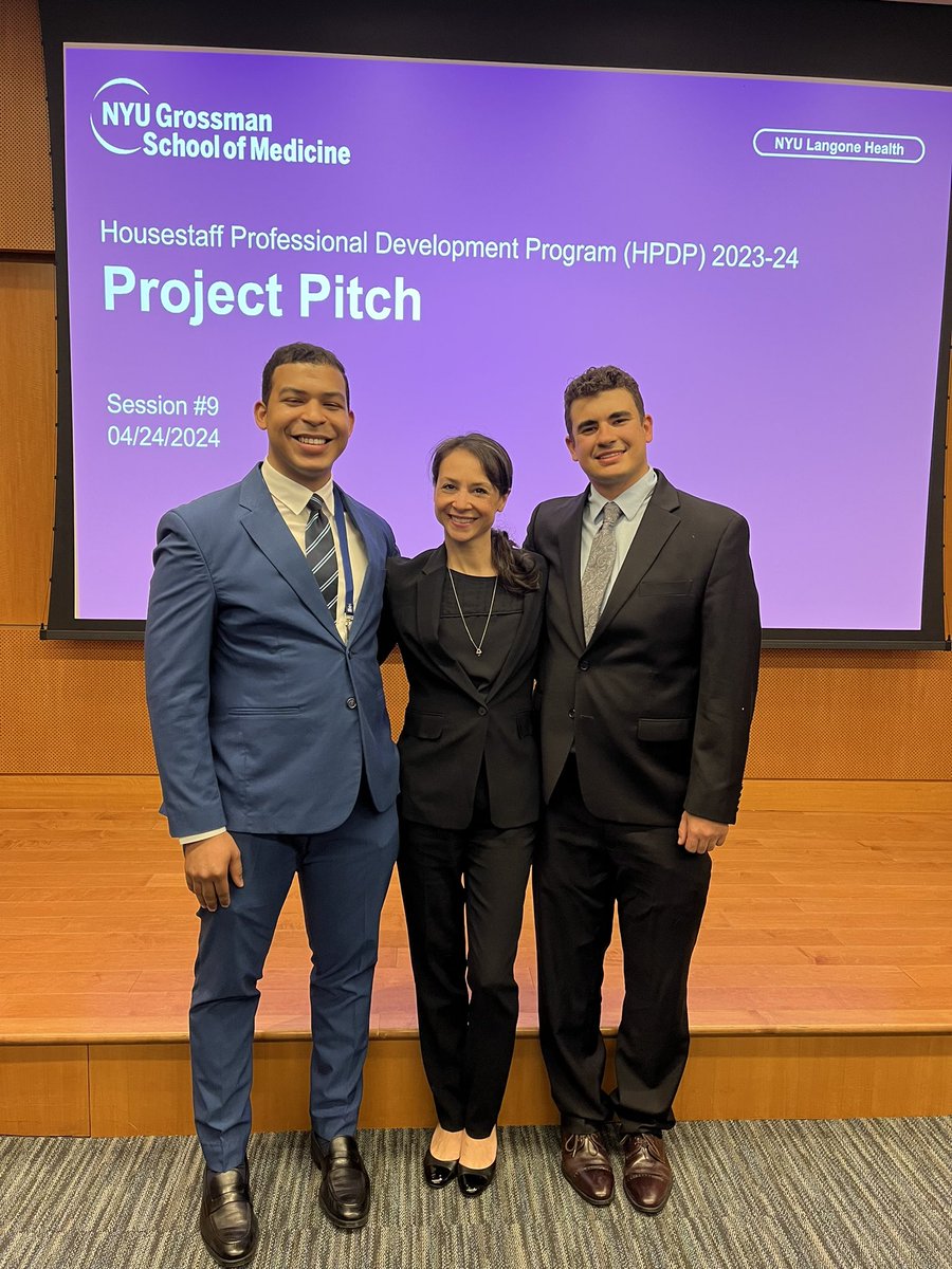 Congrats to our residents, Likolani Arthurs PGY2, Xavier De Pena Pena PGY2, &amp; Gabe Gonzalez PGY1 for all their hard work working with NYU ODA over the past year and completing their projects highlighting diversity and inclusion efforts at NYU #NYUSurgery <a href="/GabeCGonz/">Gabriel Gonzalez</a> <a href="/nyugrossman/">NYU Grossman School of Medicine</a>