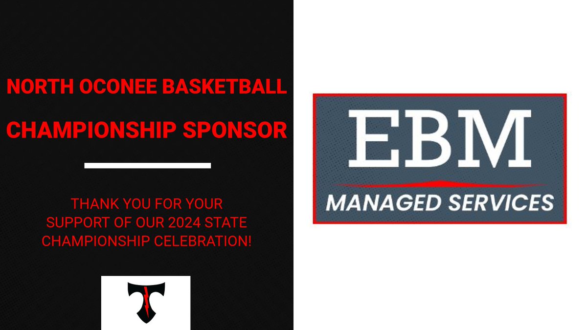 Thank you to EBM for their support of our State Championship Celebration!