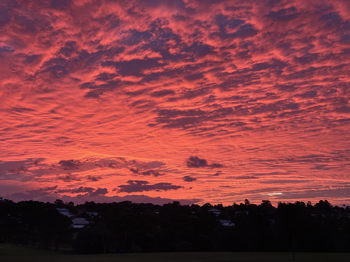 Sunset last night Toowoomba, Qld, Australia 4350.