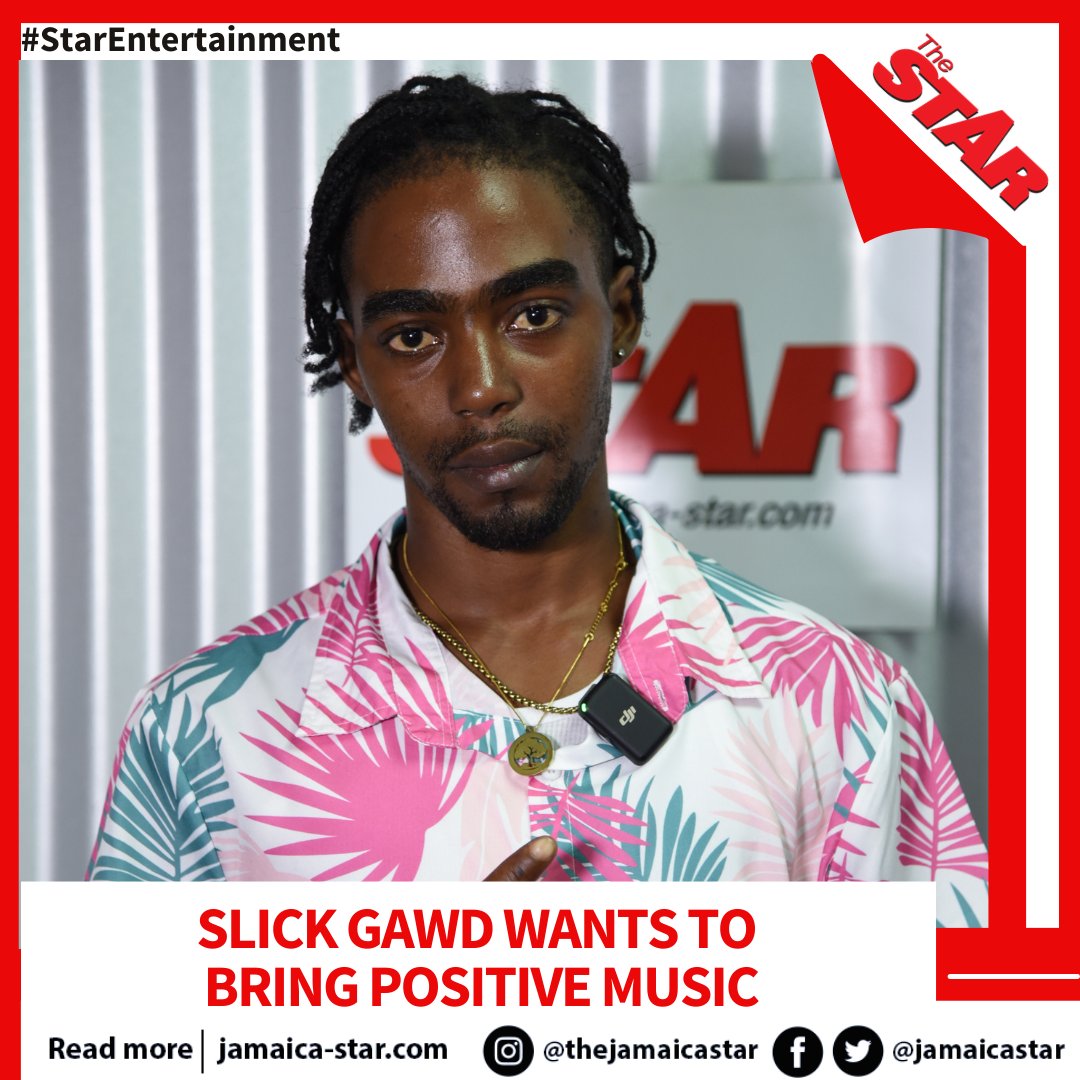 #StarEntertainment: Rising recording artiste Slick Gawd says his aim is to provide uplifting and conscious music as a way of inspiring his listeners. READ MORE: tinyurl.com/v5rkhu4m