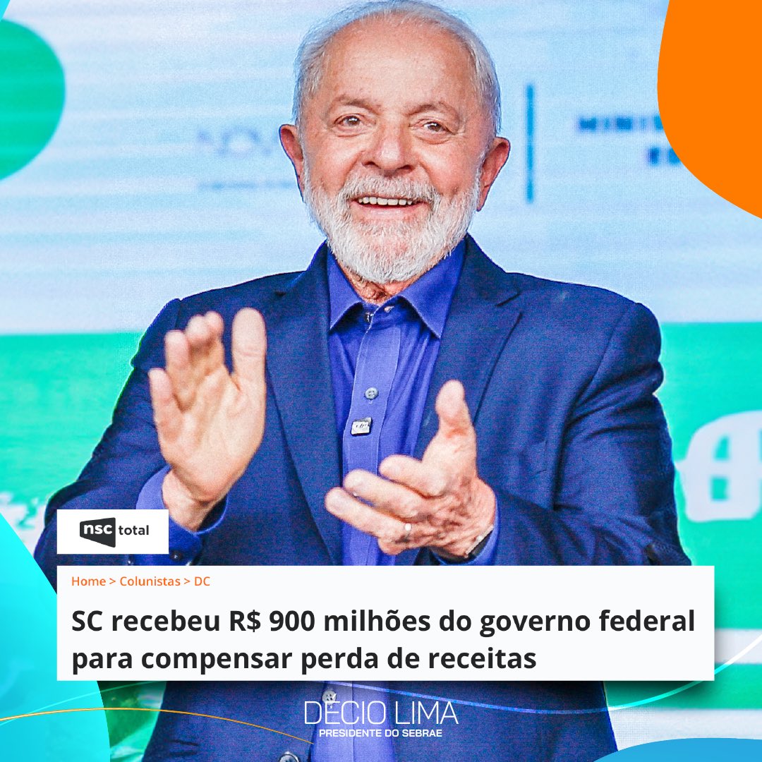 Lula já devolveu quase R$ 900 milhões p/ SC num acordo firmado em 2023 entre a União e os Estados. Acordo que o governo do inelegível,havia vetado. Decididamente, se tem alguem que se preocupa e cuida dos catarinenses, não são os bolsonaristas!