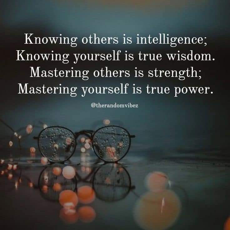 “Knowing others is intelligence; knowing yourself is true wisdom. Mastering others is strength; mastering yourself is true power.” — Laozi #motivation #inspiration #quotes