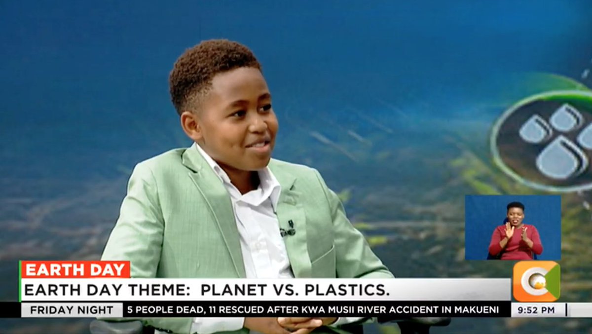 Baraka Moruri is Little Mr. Environment Kenya. He is confident, very articulate, has good mastery of #climatechange and environment. Excellent delivery. He has a great future ahead. Lilian made the interview very cordial. Tusomeshe watoto. <a href="/citizentvkenya/">Citizen TV Kenya</a>  #Floods