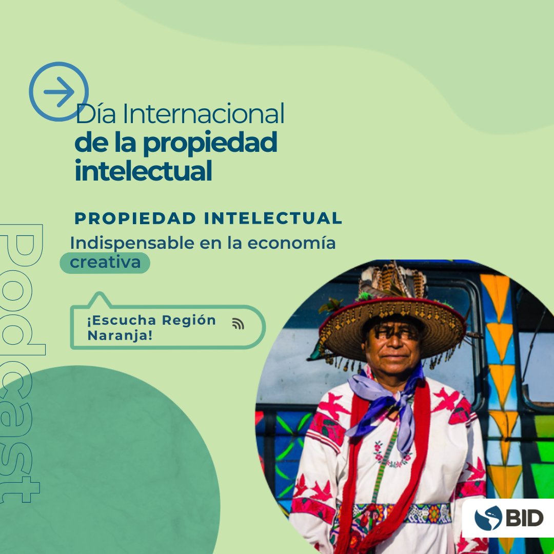 💡 Los derechos culturales, de acceso y de participación son esenciales en la #EconomíaCreativa. En este episodio del podcast #RegiónNaranja hablamos de la #PropiedadIntelectual junto a @fernegretep, @reprocultura y @alvarezcazola. ¡Escúchalo! bit.ly/4djF6WD #DíaMundial