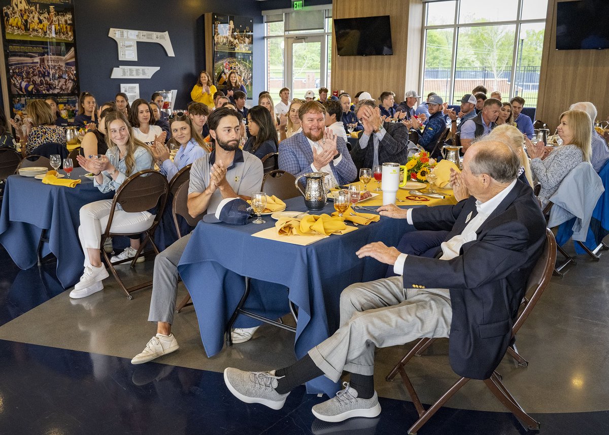 𝘾𝙚𝙡𝙚𝙗𝙧𝙖𝙩𝙞𝙣𝙜 𝘾𝙝𝙖𝙢𝙥𝙞𝙤𝙣𝙨 A special thank you to Mr. William B. Greene, Jr. for holding a celebratory luncheon today for our @SoConSports Champions - @ETSUWomensGolf, @ETSU_WTennis, @ETSUMensTennis and @ETSU_MGolf 📸 tinyurl.com/22dw9t7z #BucsGoBeyond