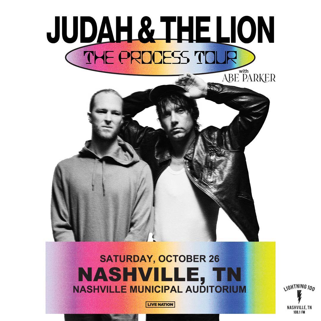 ON SALE NOW! Judah & the Lion has a new album coming and lucky for us we get to celebrate it on The Process Tour! Special guest Abe Parker will be joining them at Nashville Municipal Auditorium on Saturday, October 26th. #nashvilleisthereason