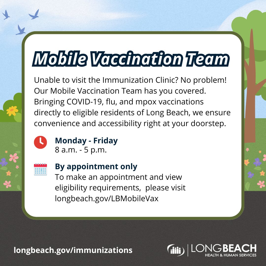 🐰💐 Begin your journey to wellness by taking a leap towards a vaccinated future! Our Immunization Clinic is here to ensure that individuals of all ages, from children to older adults, stay protected with essential vaccines. For more information, visit longbeach.gov/immunizations.