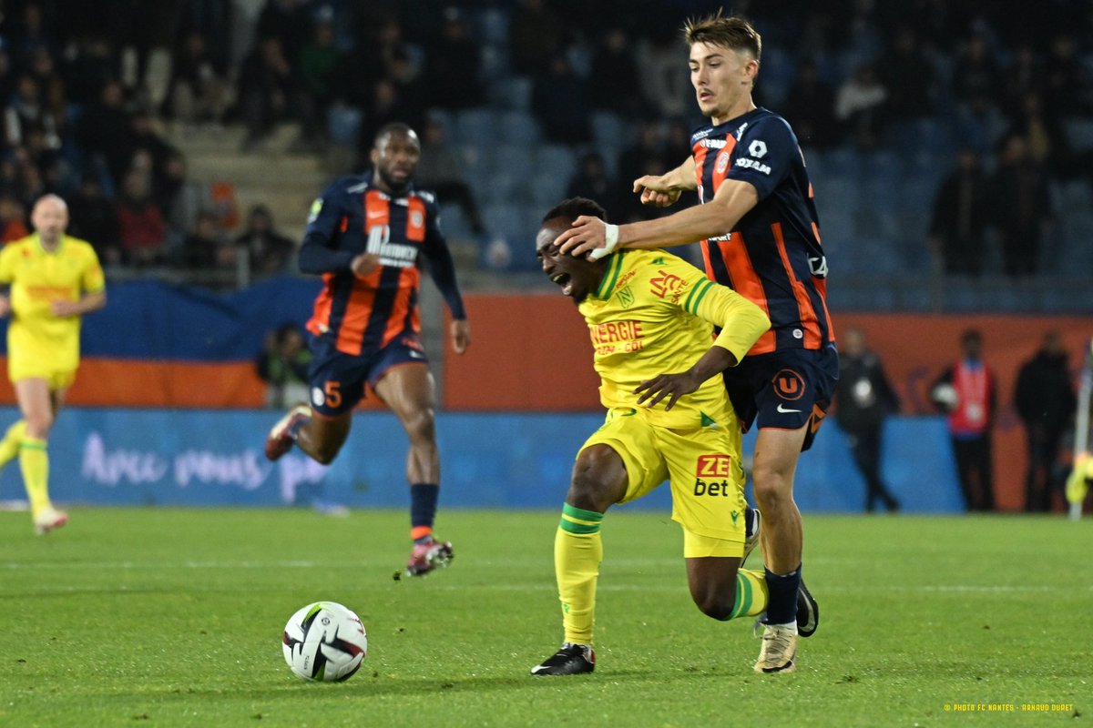 #Ligue1 🇨🇵 #Fecha31 Res Final, Las Emociones estuvieron en los primeros minutos, #Montpellier 1(Akor Adams) - #Nantes 1(Matthis Abline)