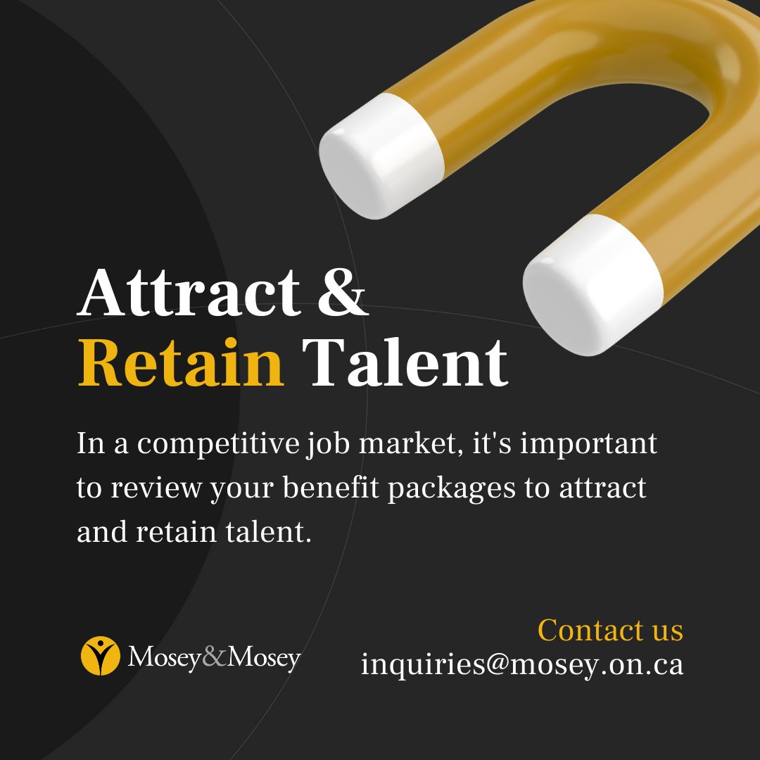 In today's competitive job market, where attracting and retaining top talent can be challenging, it's worth reassessing your benefit packages.  Allow us to assist with this endeavour.

#moseyandmosey #groupbenefits #benefitsplan #benefitspackage #employees #employer #talent