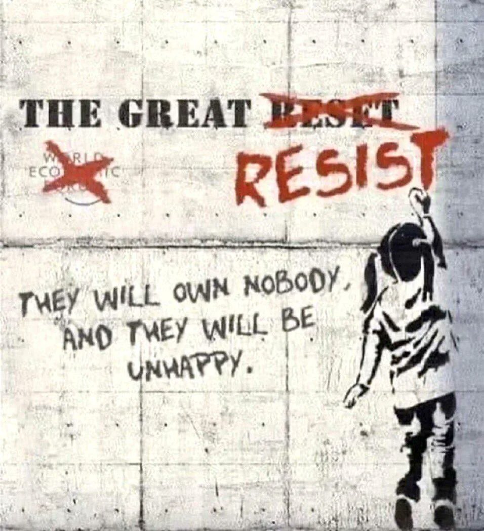 Resist~~~ #Resist #RiseUp #WakeUp #WeareOne #Agenda2030 #15minutecities ~~N.O.
#WEF2030Agenda