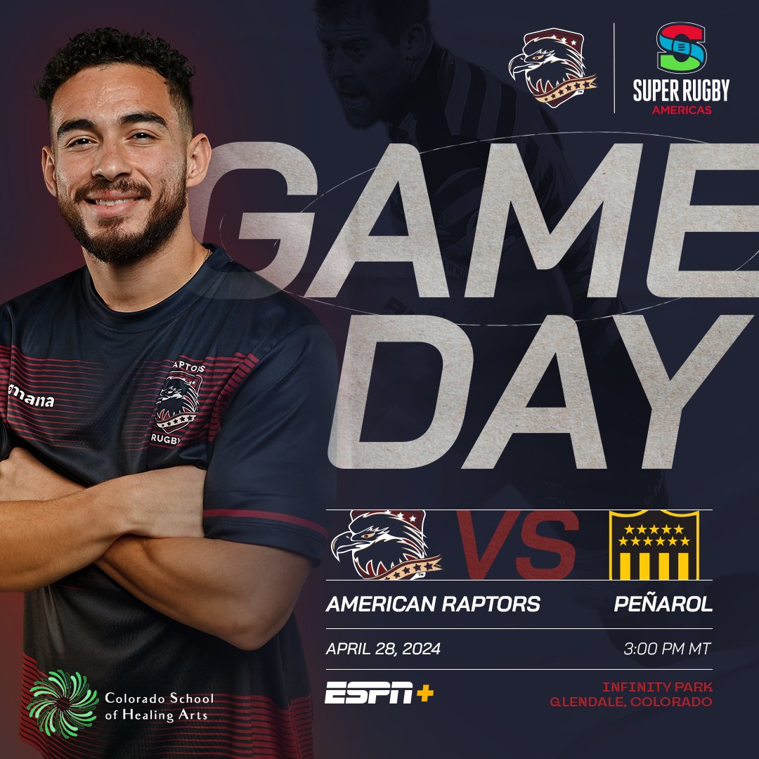 It's another @CSHASocial GAMEDAY in @RugbyTown_USA! We take on @CAP__Rugby today at 3 PM MT at Infinity Park! Grab your tickets now 👇 🎟️: AmericanRaptors.com/tickets 📺: ESPN+ (AmericanRaptors.com/WatchLive) #RaptorsRugby | #SRA2024 | #BeSuper