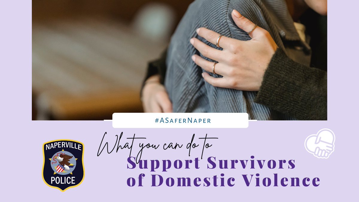 Visit naperville.il.us/asafernaper to learn possible signs that someone might be experiencing domestic abuse as well as how to support them. #ASaferNaper