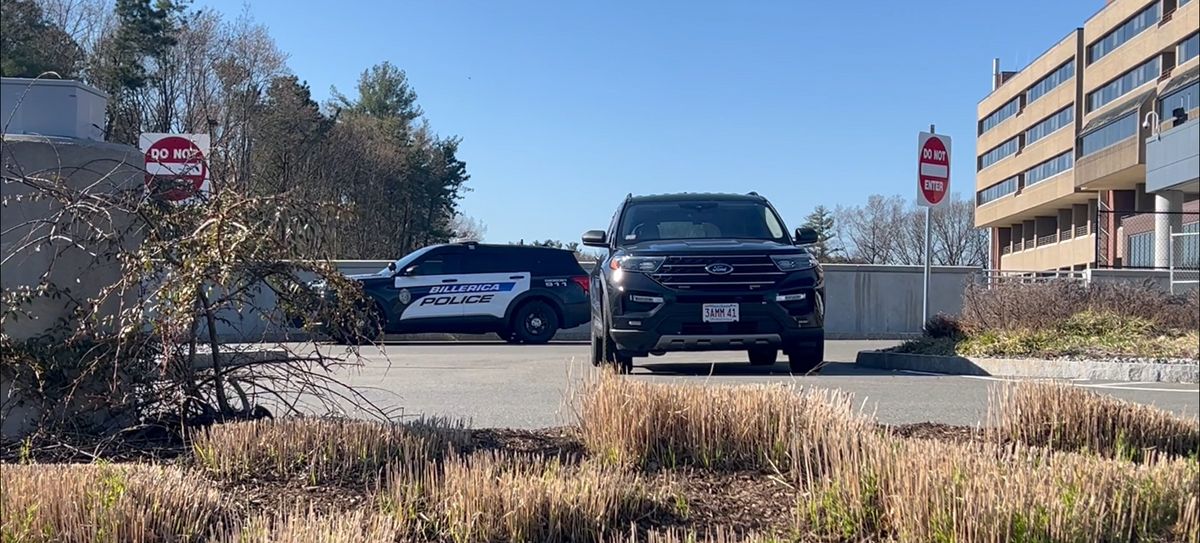 HAPPENING NOW: Several Billerica police cruisers and other law enforcement vehicles are at Lahey Hospital after a police officer was rushed there around being seriously hurt in a construction accident.