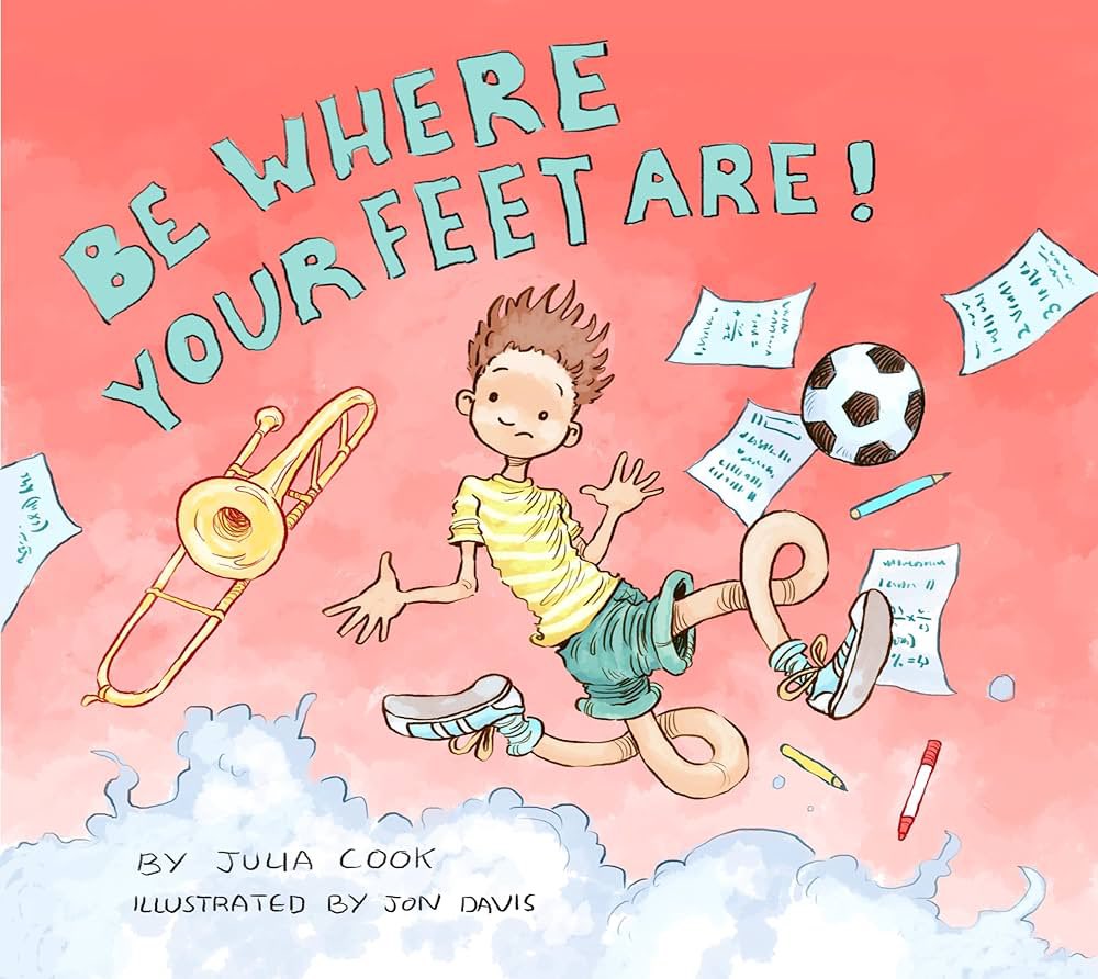 “Be Where Your Feet Are” is a great reminder to be present!👣 Wishing you a mindful weekend! ☀️#mindfulness #katyisdcounselor @juliacookonline