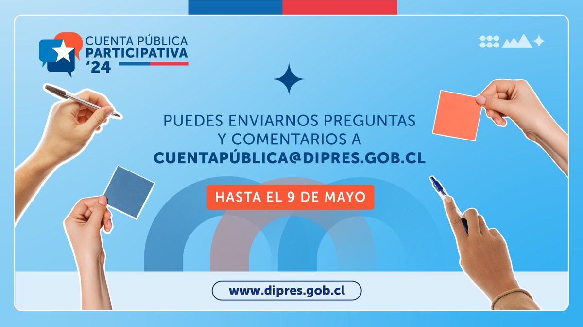 👉La Dirección de Presupuestos (Dipres) dará cuenta de lo realizado durante el año 2023 y de los desafíos que se estarán abordando este 2024. 📌Ingresa al sitio web de Dipres y revisa aquí el borrador de lo que se expondrá ese día. ¡Hazte parte de este proceso participativo!