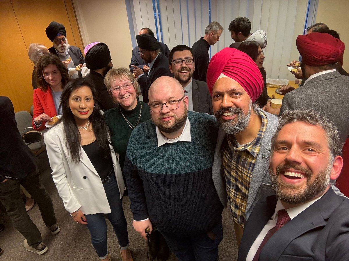 Back to the West Mids and the @sikhs4labour Vaisakhi reception at Terry Duffy House!