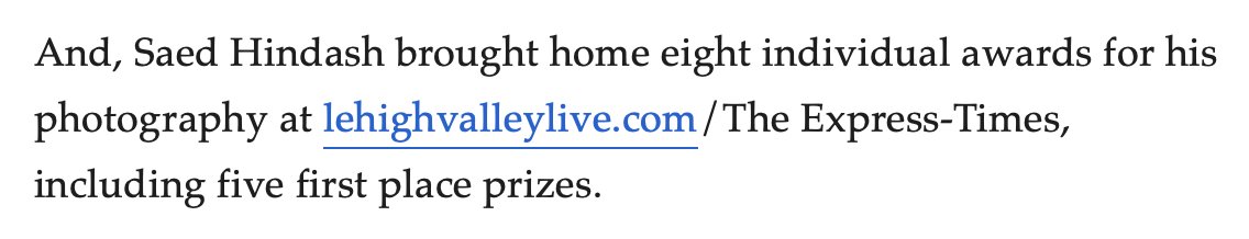 Woot, who's with me in the @SaedHindash fan club?! 🥳 Professional photographers rock! 😍📸😎 Congrats to all the awesome journalists recognized! nj.com/news/2024/04/n…