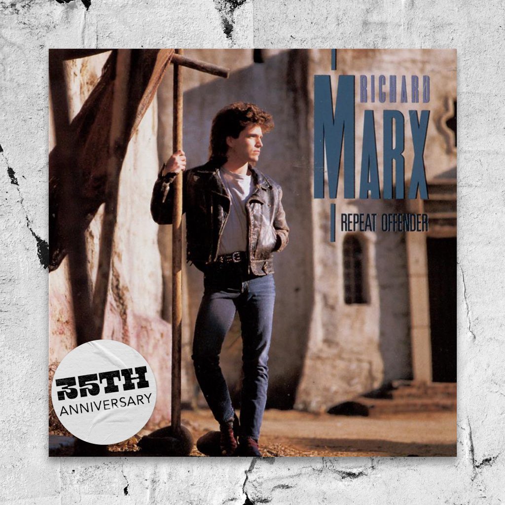 Celebrating 35 years of @richardmarx’s 'Repeat Offender' album! Who's still got 'Right Here Waiting' stuck in their head? Listen now! 🎹 richardmarx.lnk.to/RepeatOffender