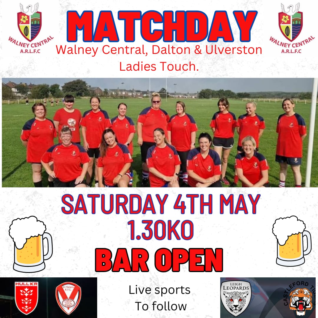 Next week see's our ladies play their first game of the season! 
@UlverstonRL first run out with us and @DaltonRugby
Hopefully @RPARLFC can make it too!!

Should be a great day!

#touchrl #thesegirlscan