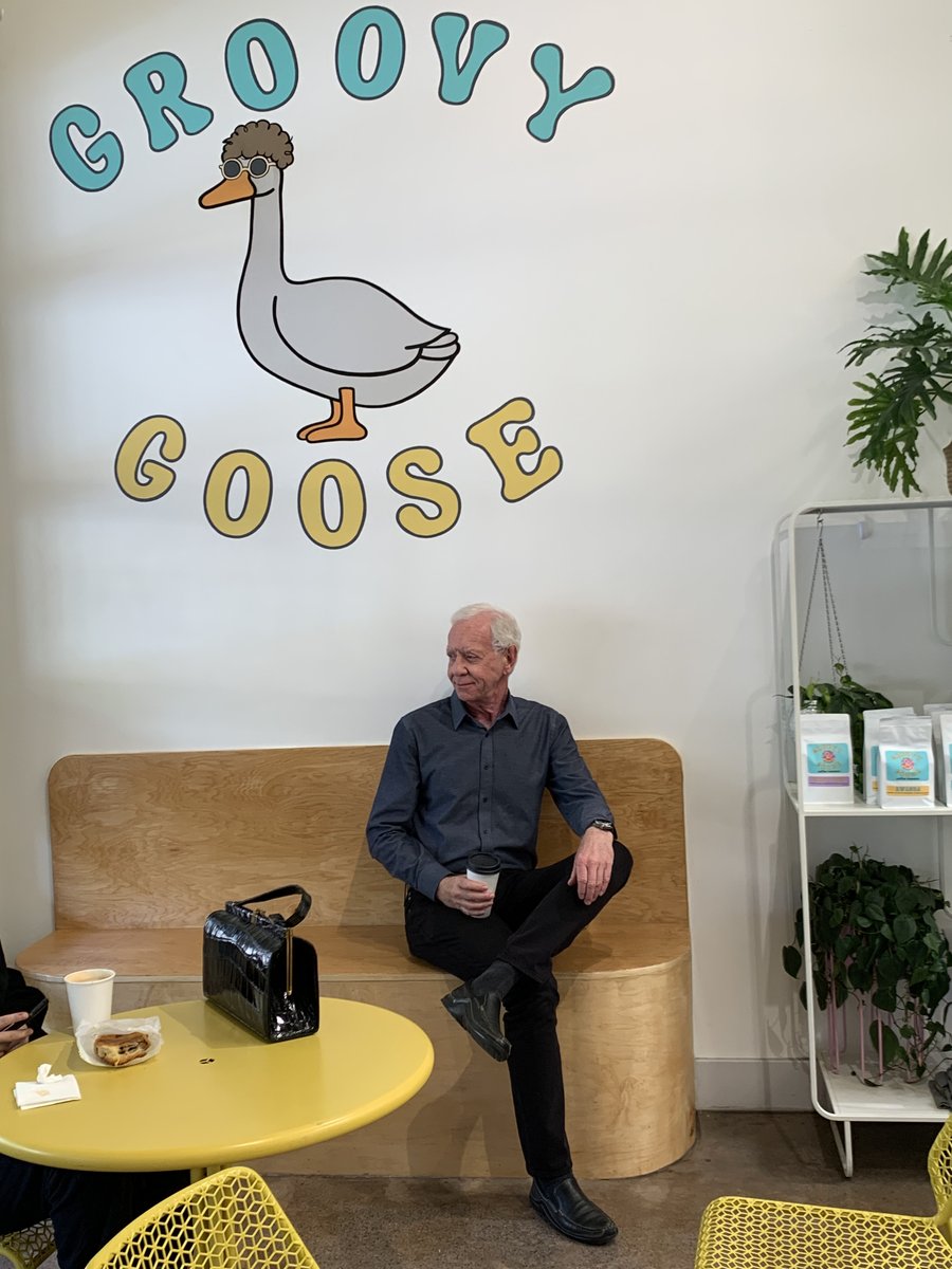 As a dedicated coffee fan, I can't resist a hidden gem! Lorrie & I found a delightful spot called Groovy Goose Coffee in San Carlos today. Great coffee, friendly atmosphere, & the name and logo made me smile. Thanks for the fun stop! #SanCarlos #SupportLocalBusinesses #CaptSully