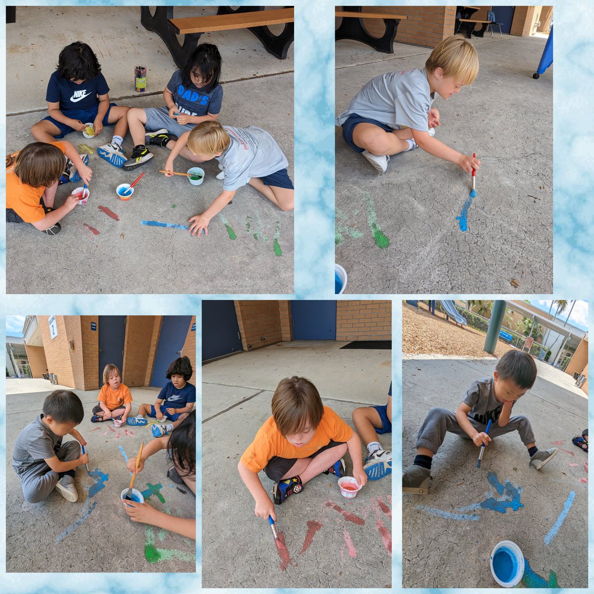 Letter C of our alphabet countdown was for Chalk! We made chalk paint and created masterpieces! @SeaGateES