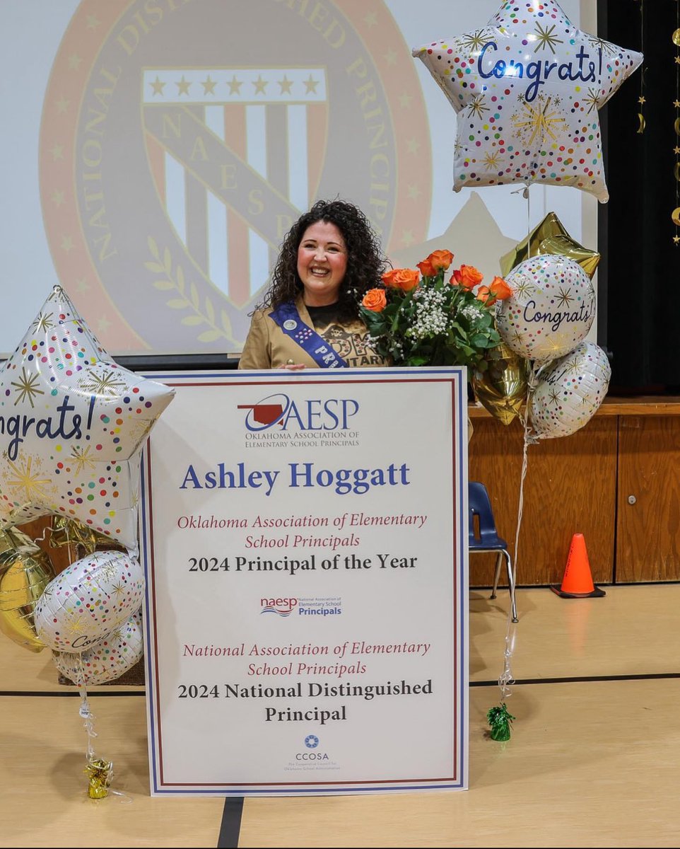 Congratulations to the always amazing <a href="/hoggatt_ashley/">Ashley Hoggatt</a> on this well-deserved honor! Proud of you and for you! ❤️😘 <a href="/OAESP1/">OAESP</a> <a href="/CCOSA/">CCOSA</a> <a href="/NAESP/">National Assoc. of Elementary School Principals</a>