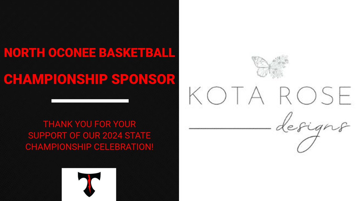 Thank you to Kota Rose Designs for their amazing support of our NOHS Basketball State Championship Celebration!